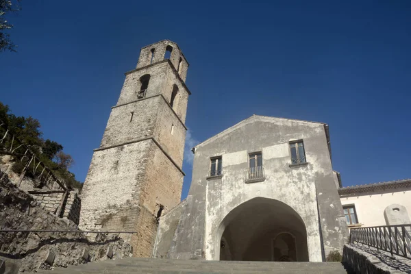 Włochy Widok Klasztor San Francesco Giffoni Valle Piana Grudnia 2019 — Zdjęcie stockowe