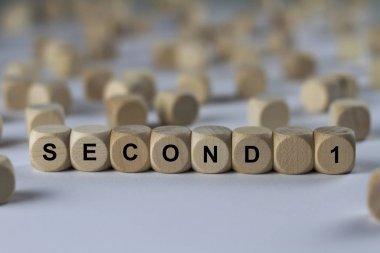 1 küp harfler ile ikinci, tahta küpleri ile kayıt