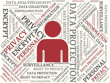 Veri koruma - kelimelerle ilişkili konu veri koruma, word bulut, küp, mektup, resim, illüstrasyon ile görüntü