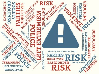 Aşırı - yaptı görüntüsü sözcükleri ile ilişkilendirilen konu aşırılık, word, resim, illüstrasyon