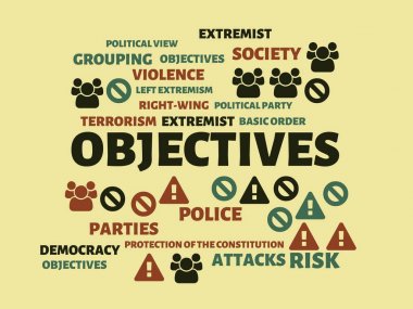 Hedefleri - görüntü kelimelerle ilişkili konu aşırılık, word, resim, illüstrasyon