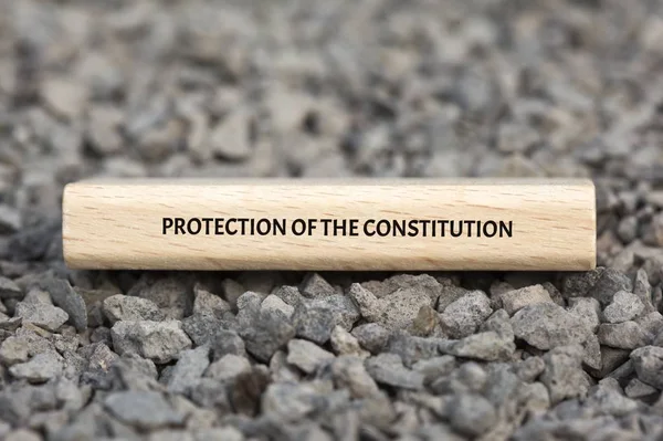 PROTECCIÓN DE LA CONSTITUCIÓN - imagen con palabras asociadas con el tema EXTREMISMO, palabra, imagen, ilustración — Foto de Stock