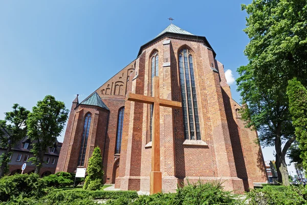 Basilica in Kolobrzeg, Polen — Stockfoto