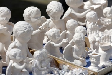 Einsiedeln Çeşitli Beyaz Melekler Figurines