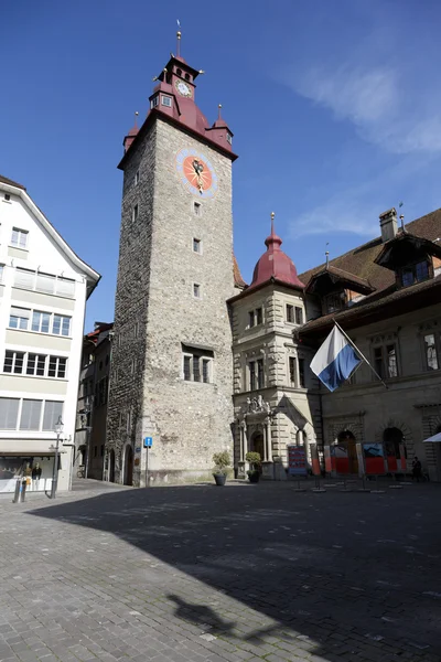 Lucerne saat kulesi — Stok fotoğraf