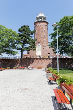 The lighthouse in Kolobrzeg in Poland clipart
