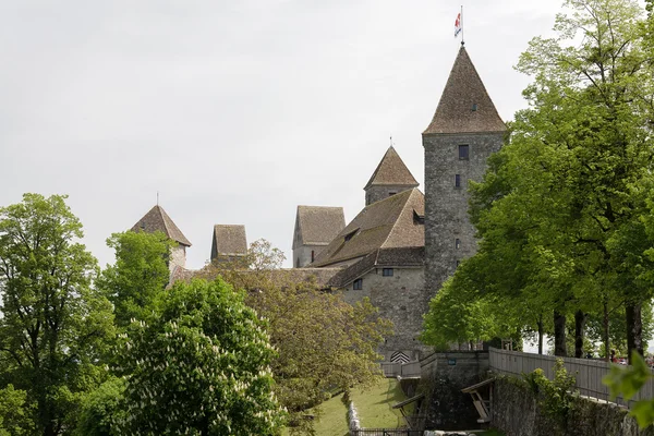 Le château de Rapperswil par temps couvert — Photo