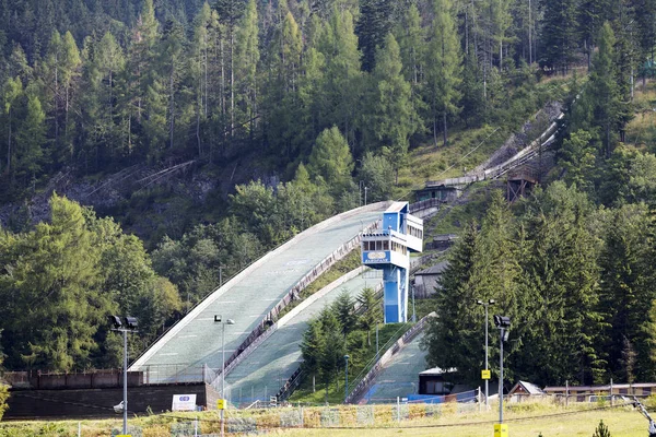 Kompleks üç Kayak atlar ağaçları arasında