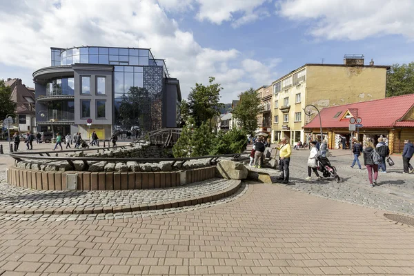 Krupowki Straat in het centrum — Stockfoto