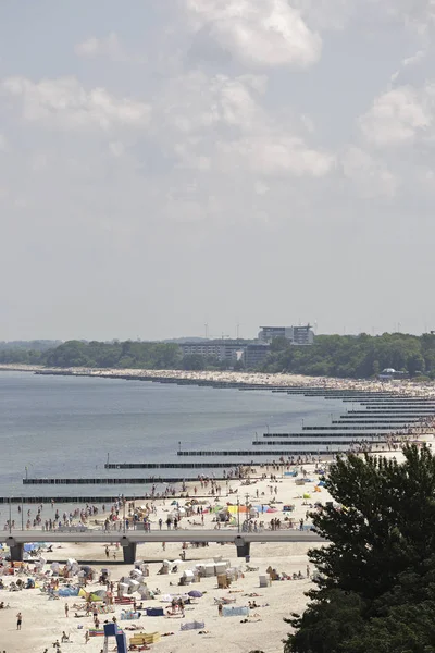 Playa de arena junto al mar Báltico — Foto de Stock