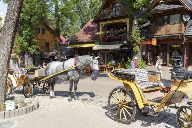 Zakopane Krupowki Street at arabası