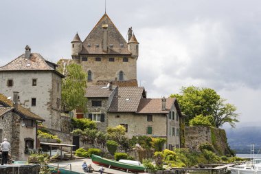 Castle Gölü Yvoire, Fransa