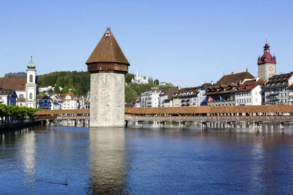 Markah tanah di kota Lucerne — Stok Foto