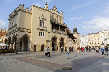 Krakow ana pazar meydanında Cloth Hall
