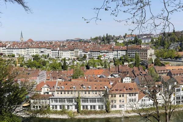 Allmän vy mot gamla stan i Bern — Stockfoto