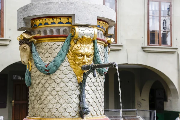 Il dettaglio della Fontana di Mosè a Berna — Foto Stock