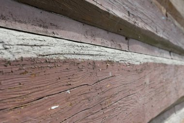 Eski duvar ahşap yapılmış