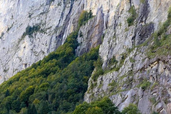 The rocky slope of the great mountain