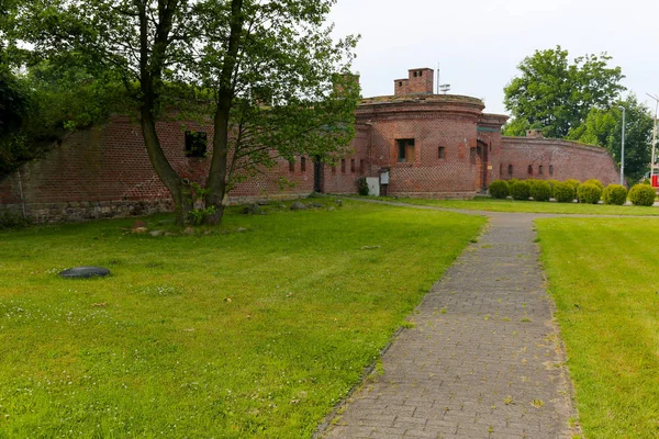 Fortifications walls in Kolobrzeg — Stock Photo, Image