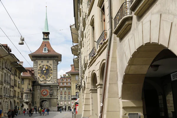 En la ciudad de Berna se ve el Zytglogge — Foto de Stock