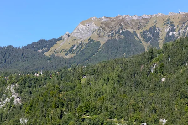 Landschap gezien vanaf Lauterbrunnen — Stockfoto