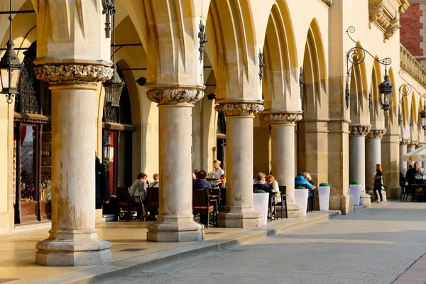 Cloth Hall and its arcades in Krakow — Stock Photo, Image