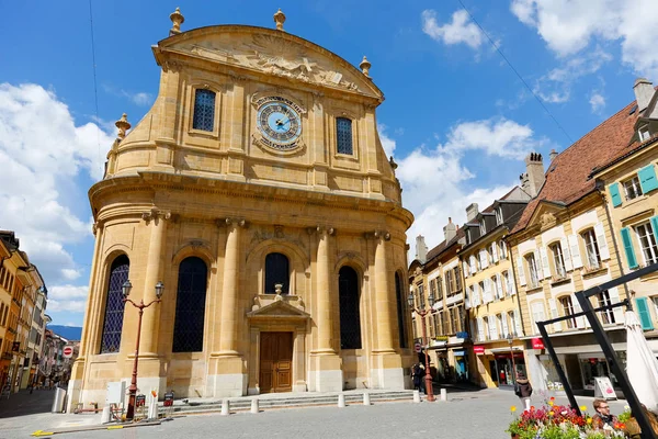 Chiesa protestante a Yverdon les Bains — Foto Stock