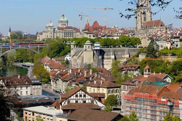 Arsitektur kota Bern di Swiss — Stok Foto