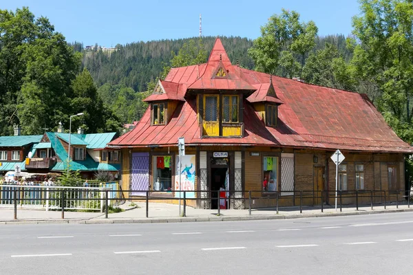 Dva domy ze dřeva v Zakopane — Stock fotografie