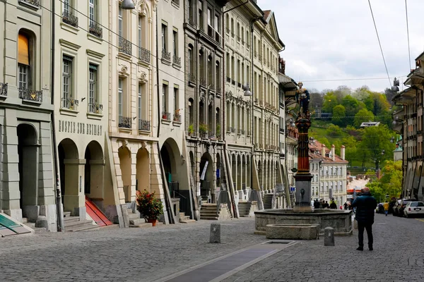 View along the street in the Old Town — Stock Photo, Image