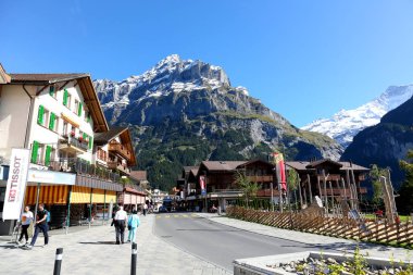 Alp bölgesi ve büyük kayalık dağ 