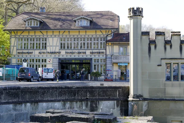 El edificio de entramado de madera en Berna — Foto de Stock