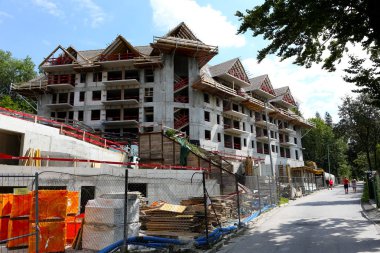 Beton bina inşaat sırasında