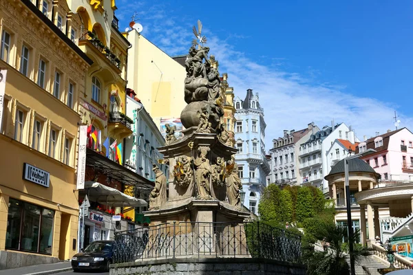 Colonna della Santissima Trinità a Karlovy Vary — Foto Stock