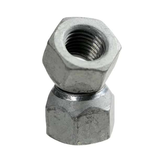 Two wheel nuts — Stock Photo, Image