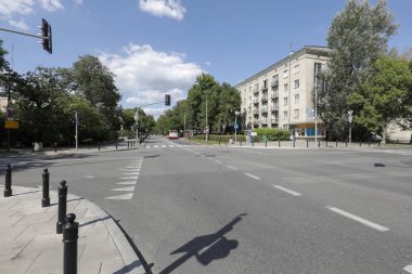 Saska Kepa ilçesinde cadde kavşağı