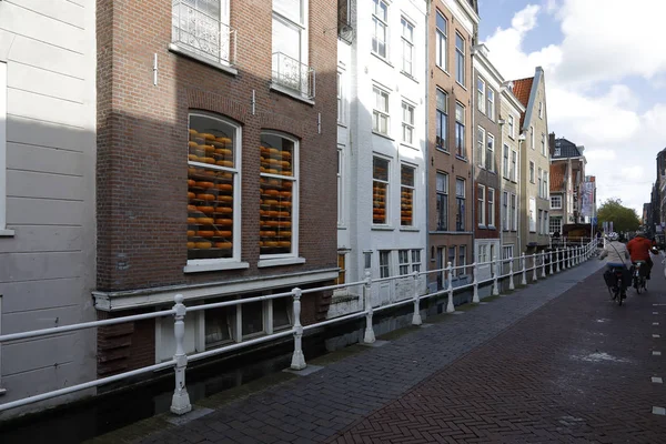 Casas de tijolo em Delft — Fotografia de Stock