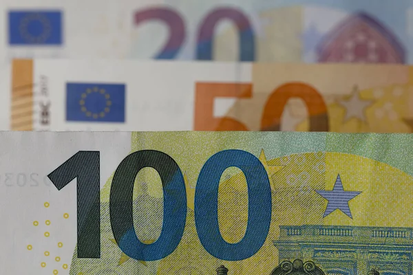 Вот банкноты евро. — стоковое фото