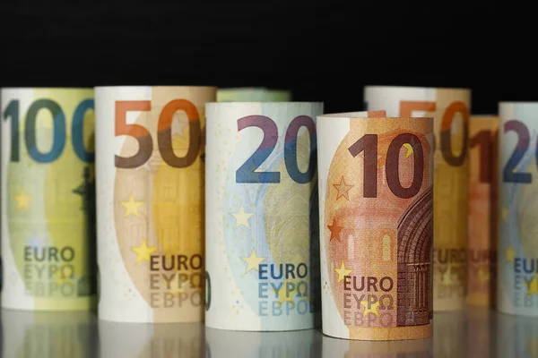 Concept Idée Euro Monnaie Zone Euro Est Circulation Depuis 2002 — Photo