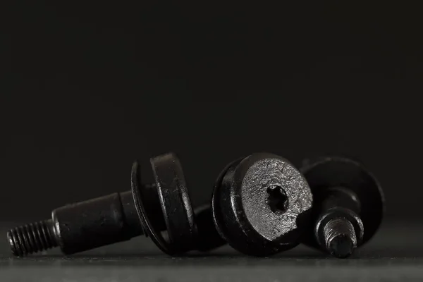Özdeş Siyah Kaplamalı Araba Parçaları Otomotiv Endüstrisinde Kullanılmak Üzere Özel — Stok fotoğraf