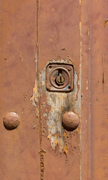 Sfondo della porta su una facciata — Foto Stock