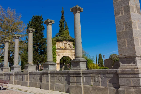 Columns surrounding the Cathedral of Zamora, Spain — Stock Photo, Image