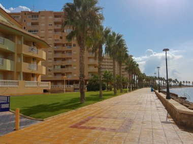 Promenade in Cabo La Manga, Cartagena, Ispanya