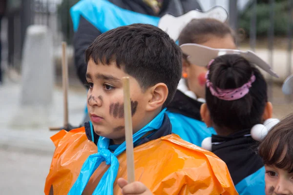 Madrid, İspanya - Şubat, 10: Karnaval şenlikleri gruplar o ile — Stok fotoğraf