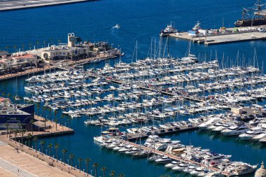 Alicante, Spain 06/15/2019: modern marina in the city of Alicante
