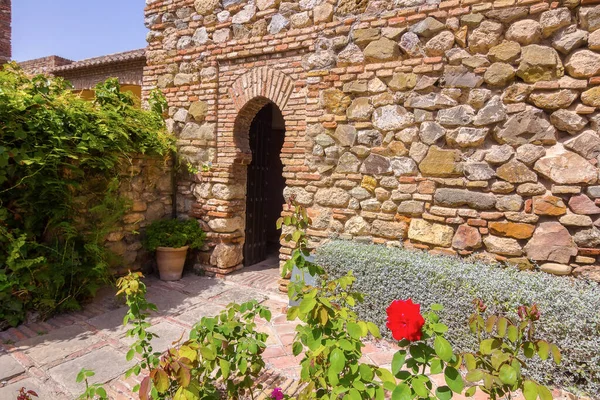 Alcazaba Malaga Wieku Arabów Malaga Hiszpania — Zdjęcie stockowe