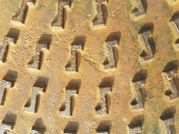 Background Symbols Rusty Iron Plate — Stock Photo, Image