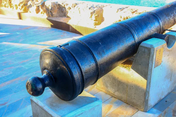 Большая Морская Пушка Xviii Века — стоковое фото