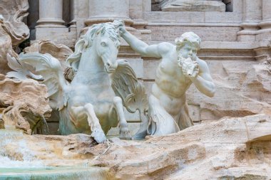 Roma İtalya ünlü Trevi Çeşmesi