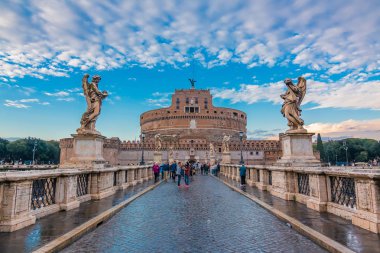 Melekler tarafından Bernini ve Castel Sant'Angelo'ya